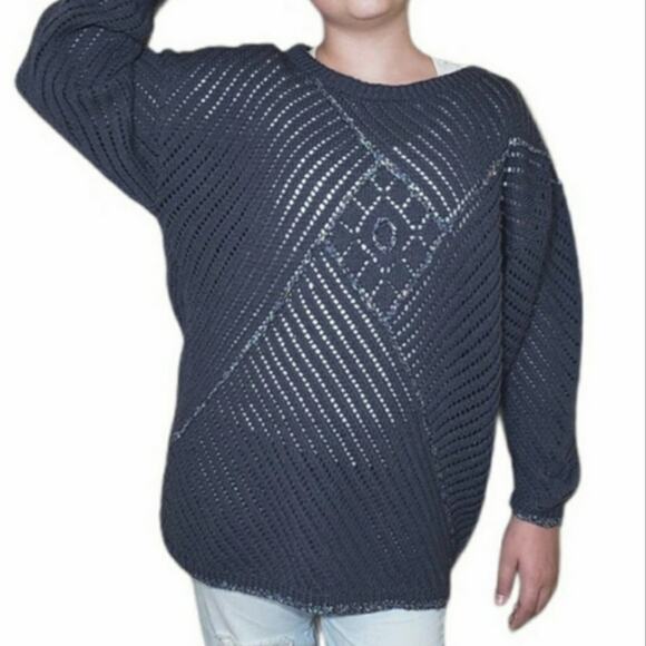 Vintage Hand Knit Sweater - Picture 1 of 9